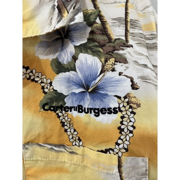 toucan dance Hawaiian shirt floral men size Large - Picture 11 of 11